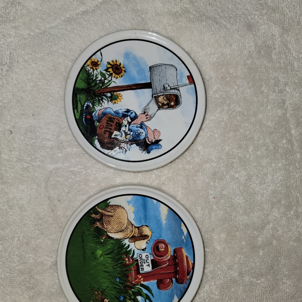 Coasters  Gary Peterson vintage coasters